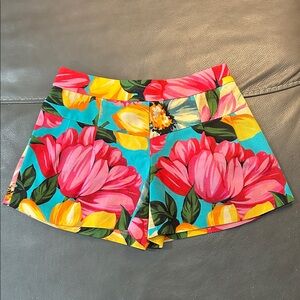 Milly Girls Floral Pleated Shorts - size 12, NWT, pockets